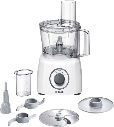 Bosch MultiTalent 3 MCM3100W – Robot de cuisine 800W – 2,3 L – 20 fonctions – Blanc