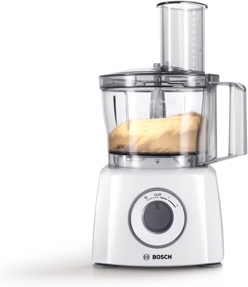 Bosch MultiTalent 3 MCM3100W – Robot de cuisine 800W – 2,3 L – 20 fonctions – Blanc – Image 2