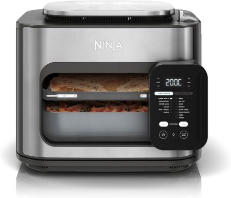 Ninja Combi SFP700EU – Multicuiseur 12-en-1 avec Air Fryer, Four et Autocuiseur, 12,5 L, 1776 W, Plateau et Guide Recettes